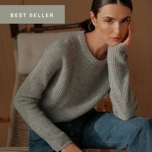 JENNI KAYNE FISHERMAN CASHMERE SWEATER